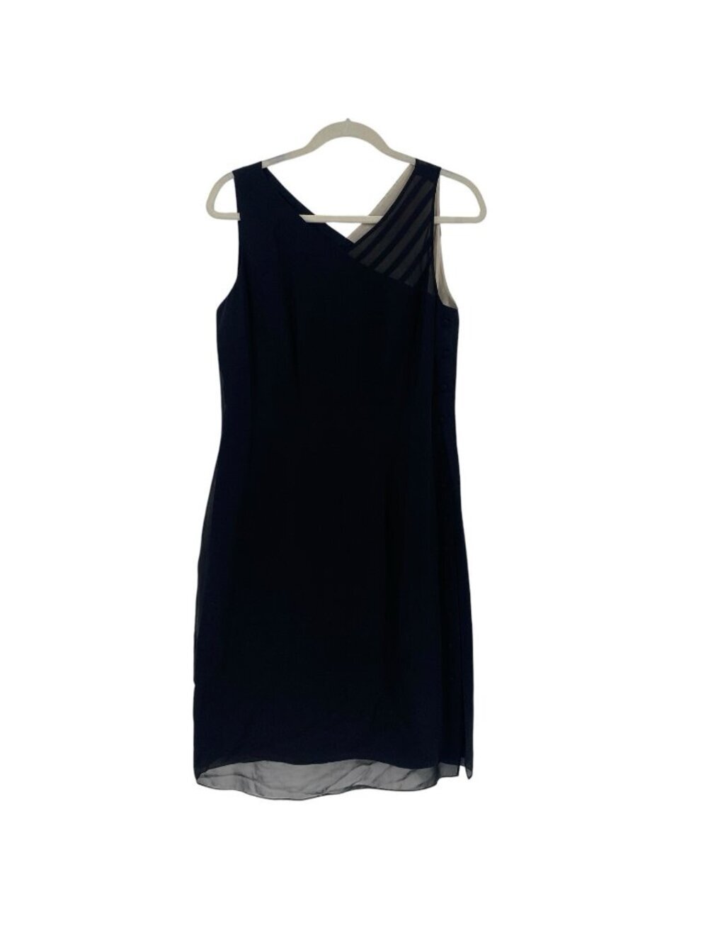 VINTAGE Y2K GOTH SILK SLIP DRESS MIDNIGHT FAIRY Size 10P David Warren